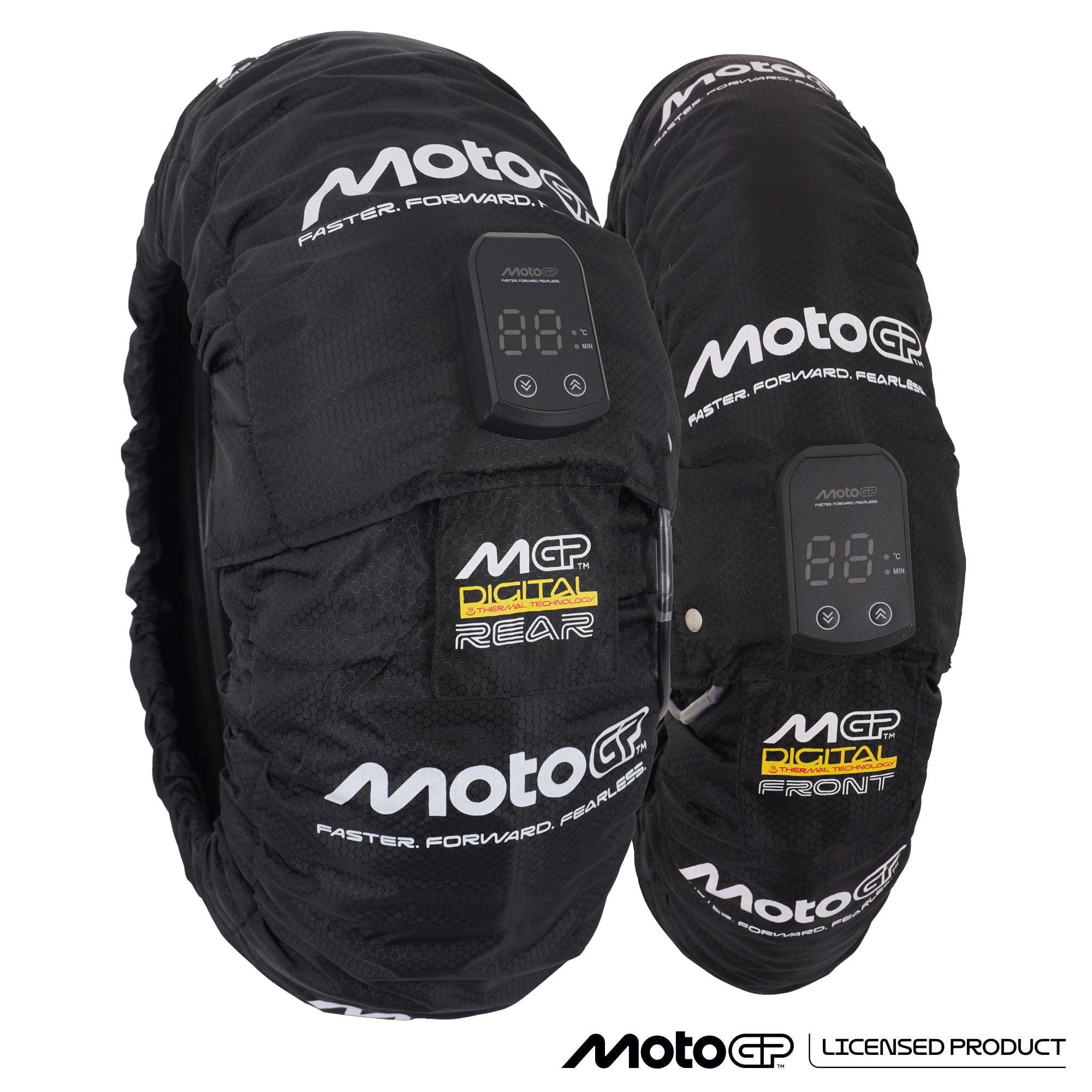 MGPWARM27E - MotoGP Digital Tyre Warmers Set For Front 120/70-17" & Rear 180-190/55-17" With EU 2 Pin Plug