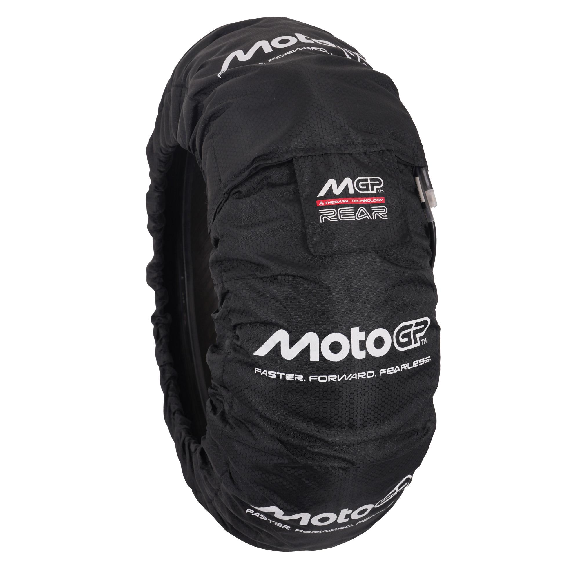 MGPWARM26 - MotoGP Tyre Warmer Set For Front 120/70-17" & Rear 200/55-17" With UK 3 Pin Plug image 2