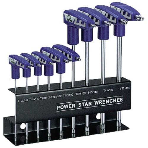 TLSSET14 - Bike It Deluxe 9 Piece Torx Key Set - T10, 15, 20, 25, 27, 30, 40, 45, 50