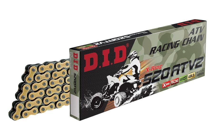 4525516904124 - DID 520 ATV2 Chain 100 Links - Gold/Steel