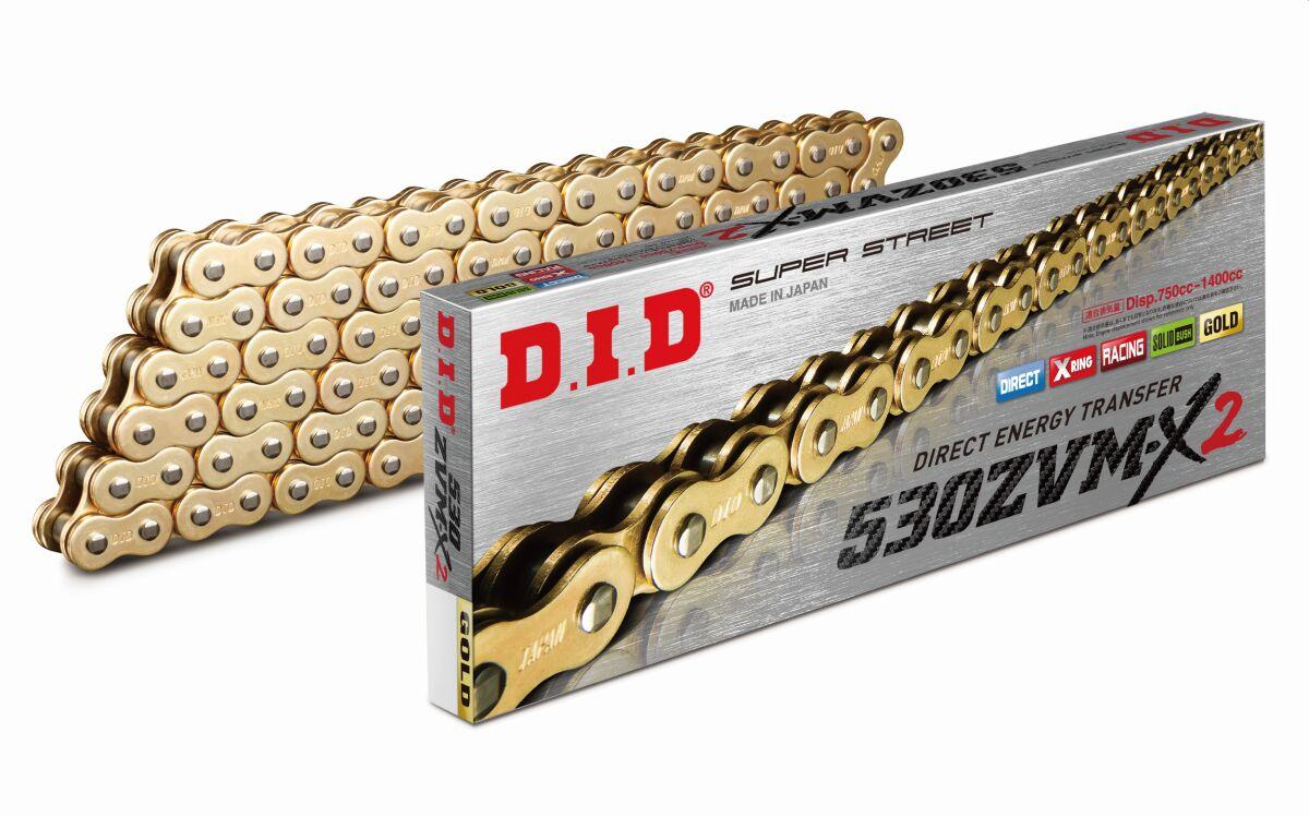 4525516140652 - DID 530 ZVM-X2 Chain 108 Links - Gold