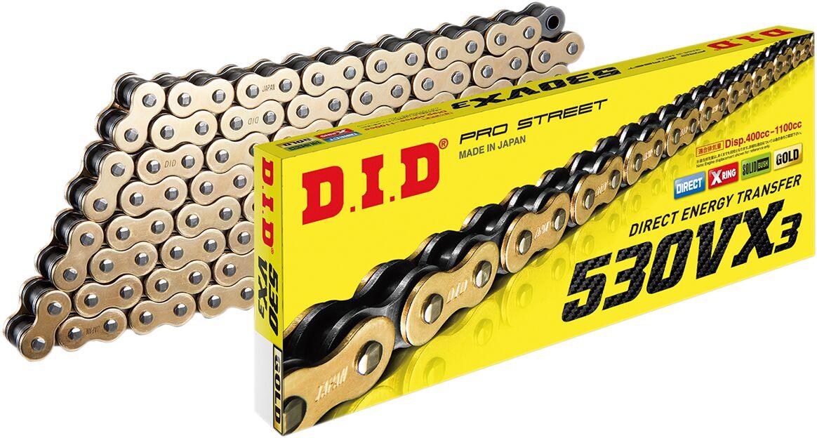 4525516397308 - DID 530 VX3 Chain 130 Links - Gold