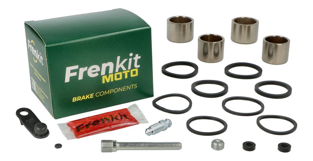 627093 - Frenkit Superkit Caliper Repair Kit For Honda CB 250 1996 Fits Front - Black/Silver/Stainless Steel