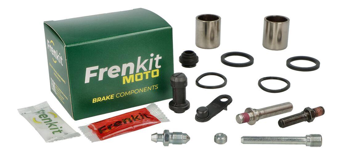 627094 - Frenkit Superkit Caliper Repair Kit For Honda CN 250 1994 Fits Front - Black/Silver/Stainless Steel