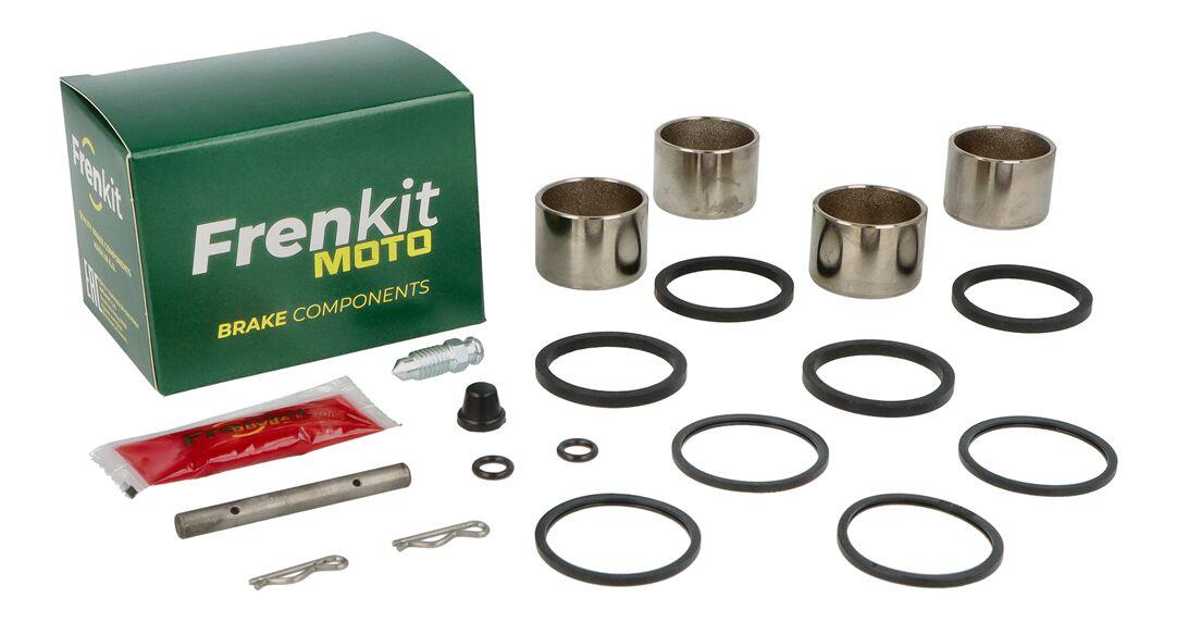 627044 - Frenkit Superkit Caliper Repair Kit For Yamaha BT 1100 2002-2006 Fits Front Right - Black/Silver/Stainless Steel