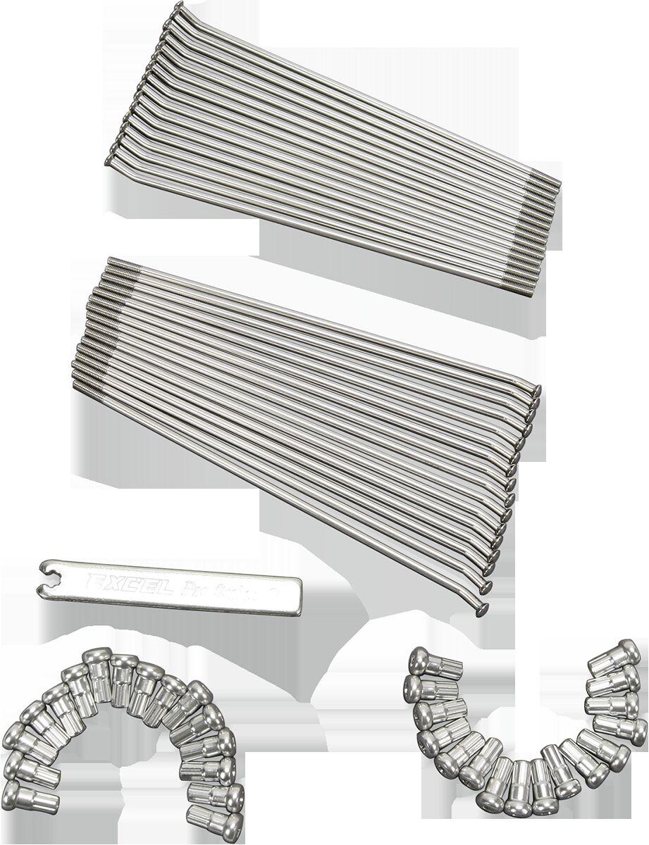 XS9-52217 - Excel Spoke Set For KTM EXC125 2008-2016 Front - Silver