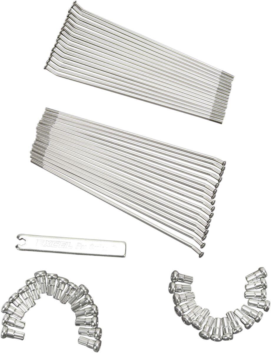 XS8-15197 - Excel Spoke Set For Honda CR125 2002-2007 Rear - Silver