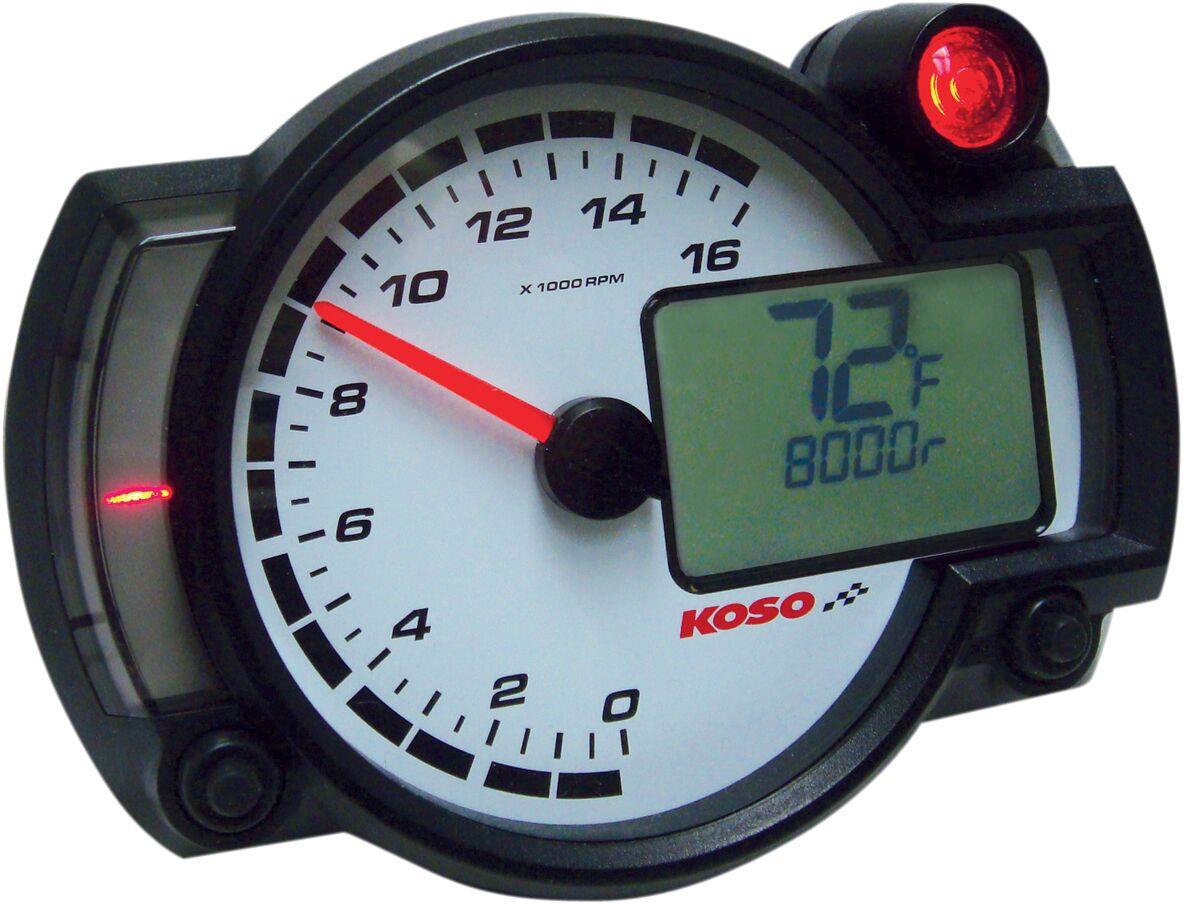 BA015010 - Koso RX2-NR GP-Style Race Tachometer For Suzuki LT 250 R 2x4 1985-1992