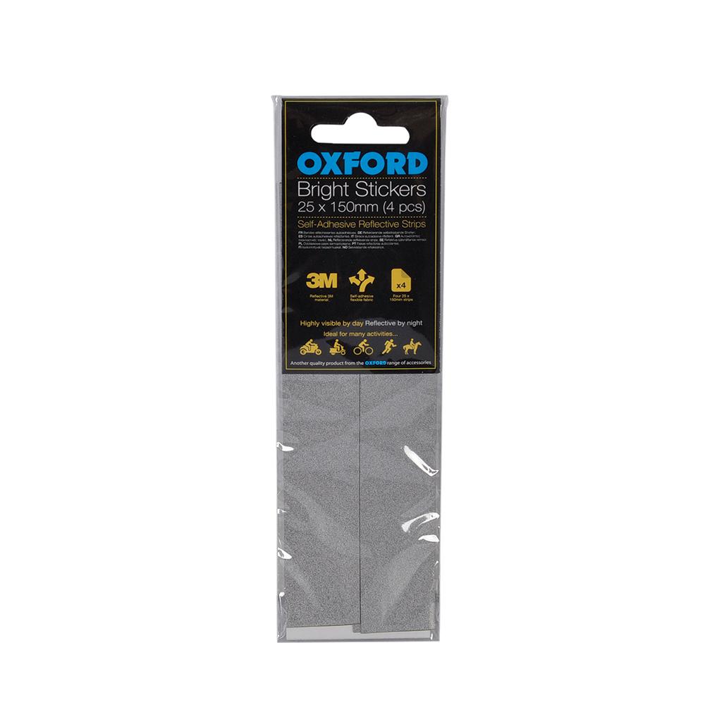 39731 - Oxford Bright Stickers - Reflective 25 x 150mm (4 pcs)