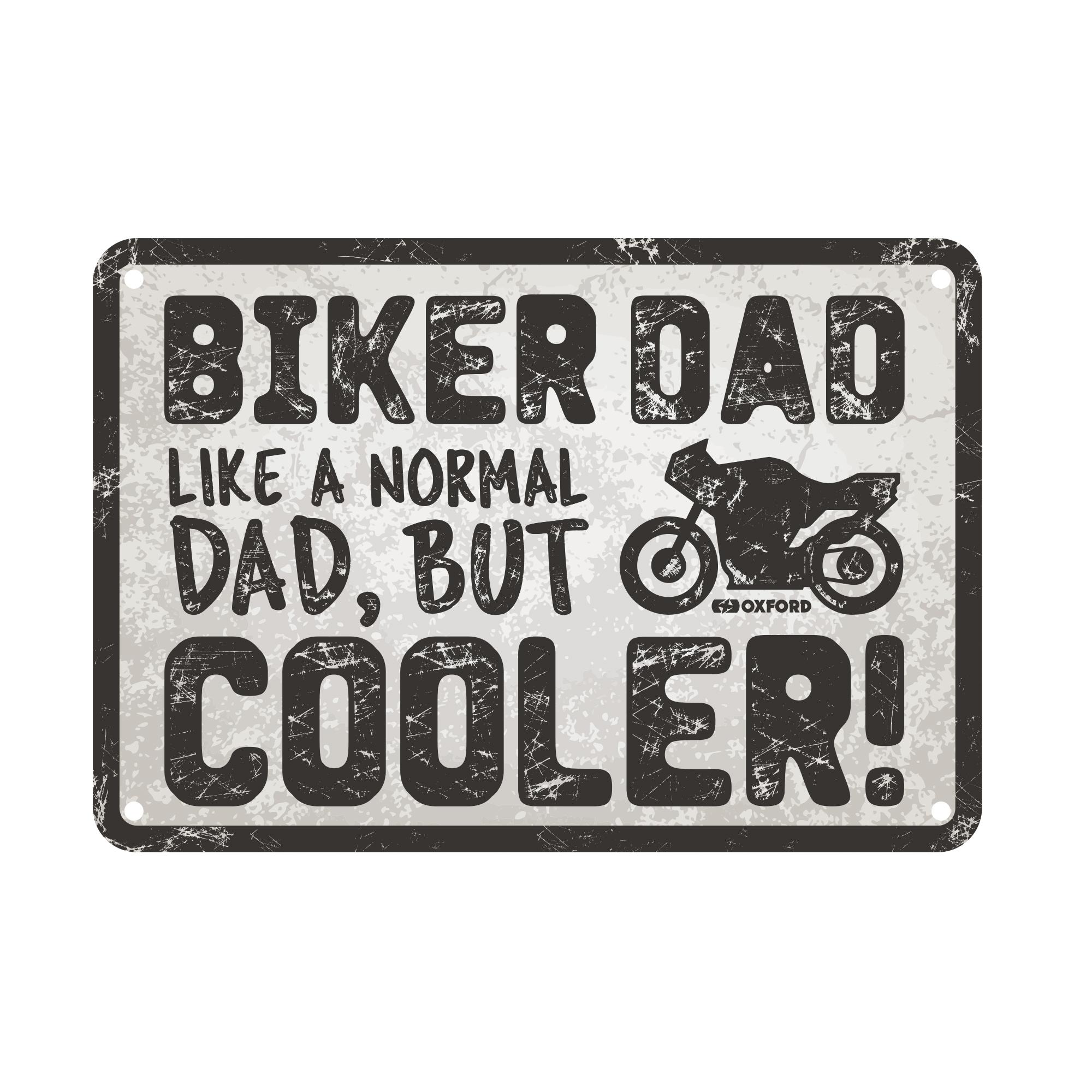 56694 - Oxford Garage Metal Sign: Biker Dad