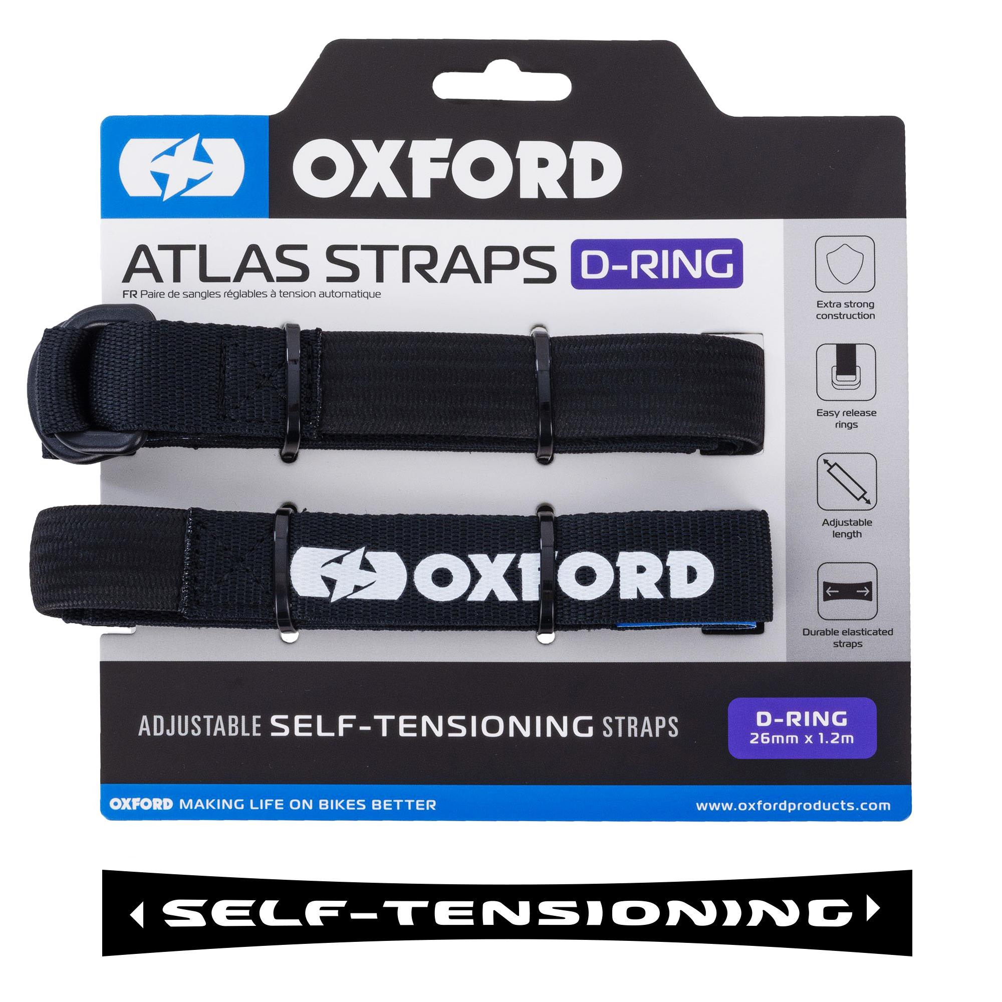 49651 - Oxford Atlas D-Ring 26mm x 1.2M Black (Pair)