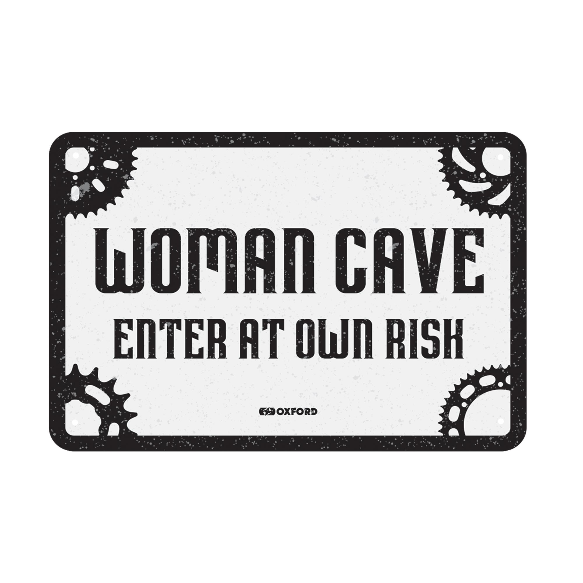 46564 - Oxford Garage Metal Sign: WOMAN CAVE