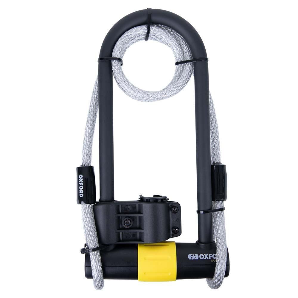 42918 - Oxford Magnum Duo U-lock (177x340mm) with Bracket & Cable
