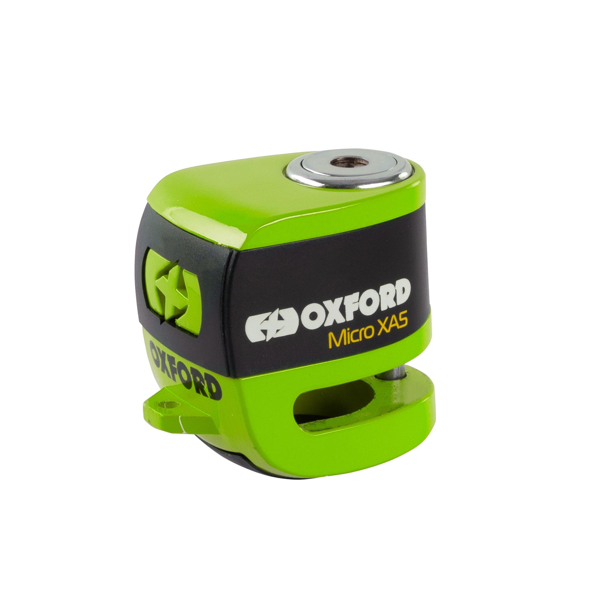 64272 - Oxford Micro XA5 Alarm Disc Lock Green