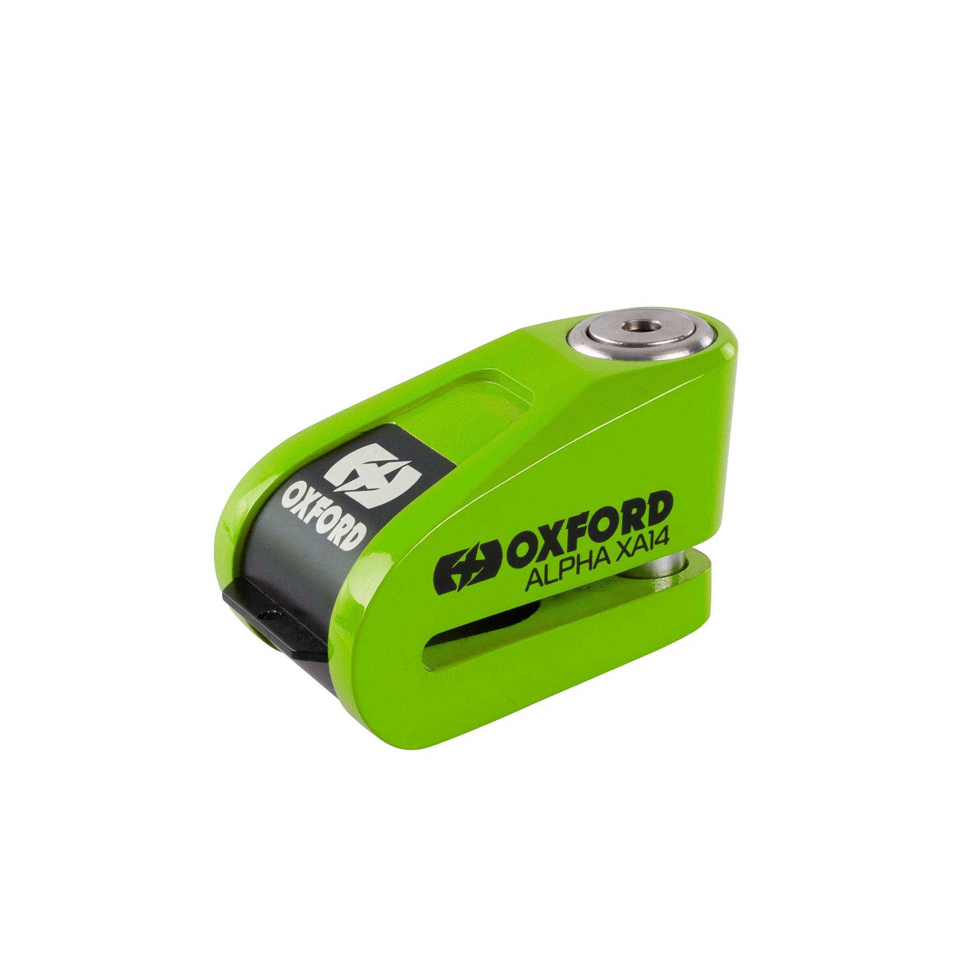 64260 - Oxford Alpha XA14 Alarm Disc Lock Green