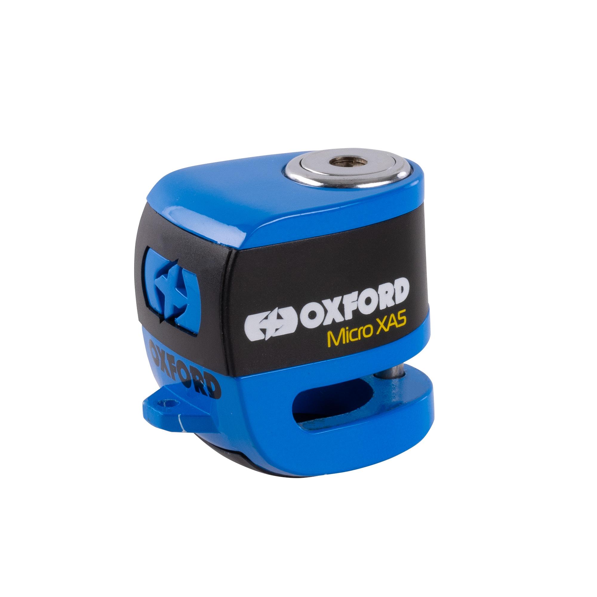64274 - Oxford Micro XA5 Alarm Disc Lock Blue