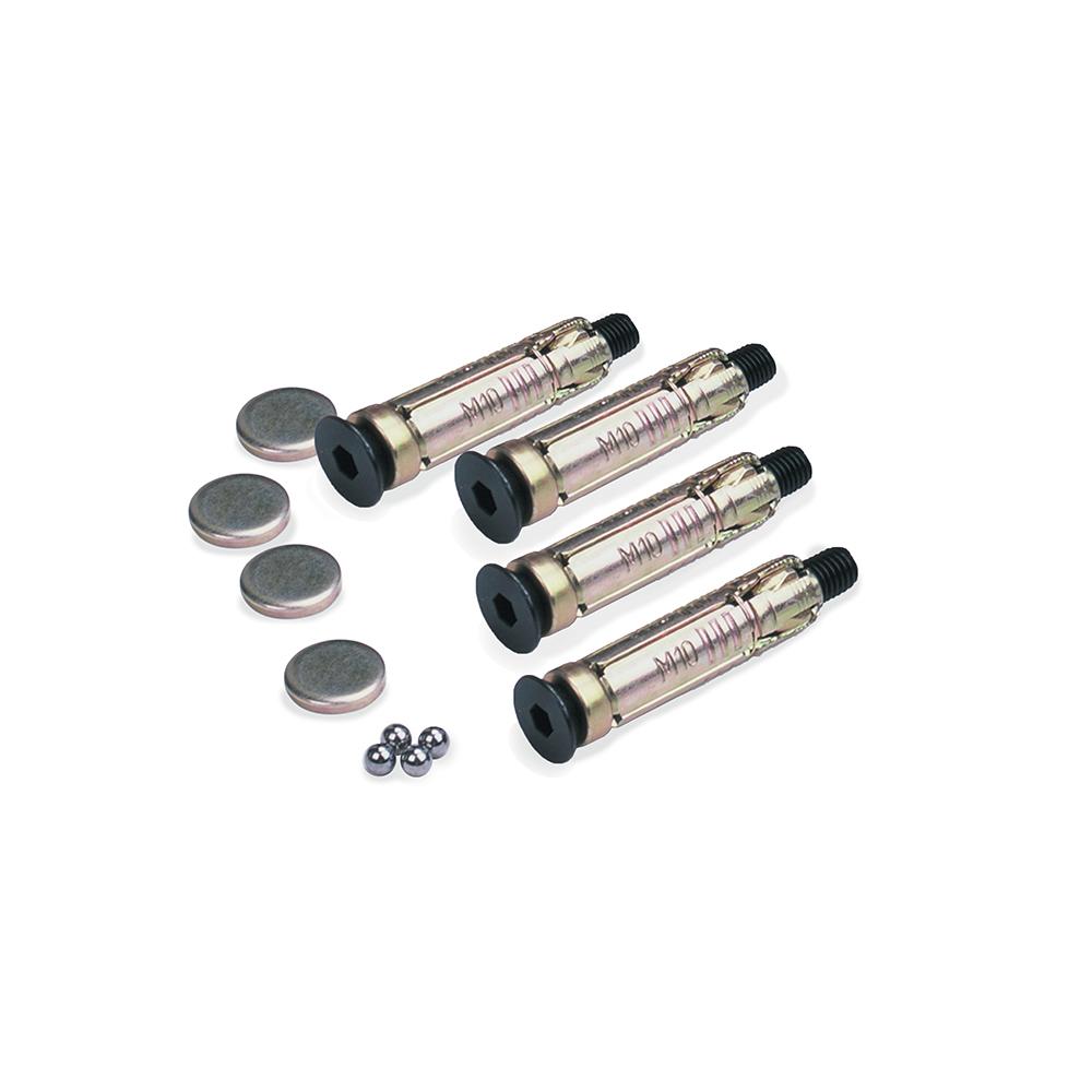 21641 - Oxford Pack of 4 Ground Plugs Bolts 6mm Ball Bearings & Caps For Gr