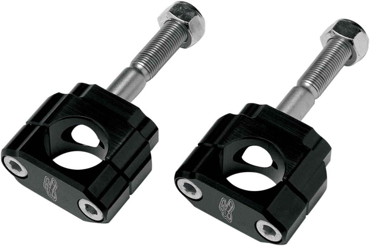 CL003 - Renthal Rubber-Mounted Handlebar Clamp For Moto Guzzi Breva 750 2005-2007 - Black