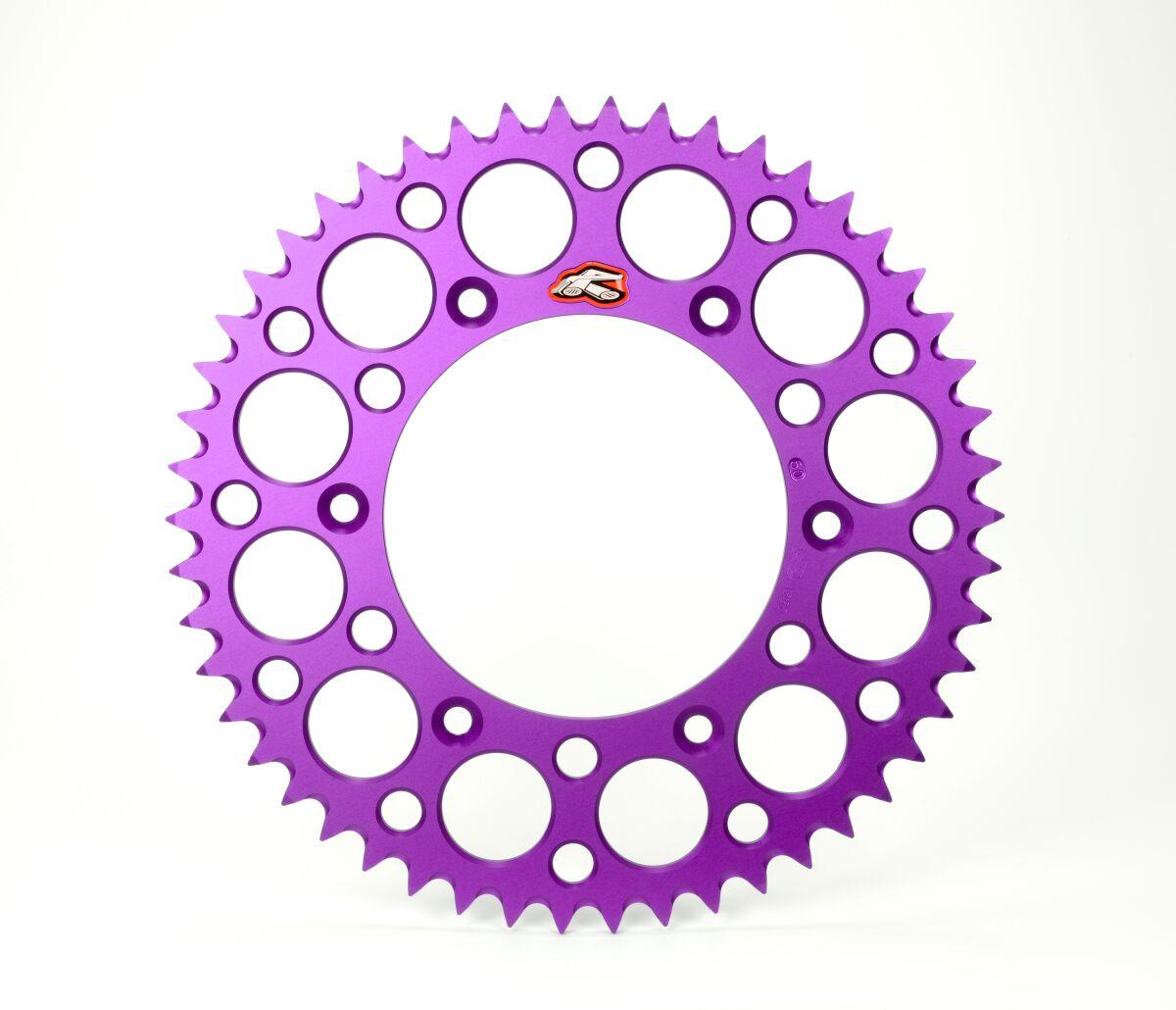 154U-520-48GRPE - Renthal Ultralight Sprocket For Honda CR125 1983-2007 Rear 48T - Purple