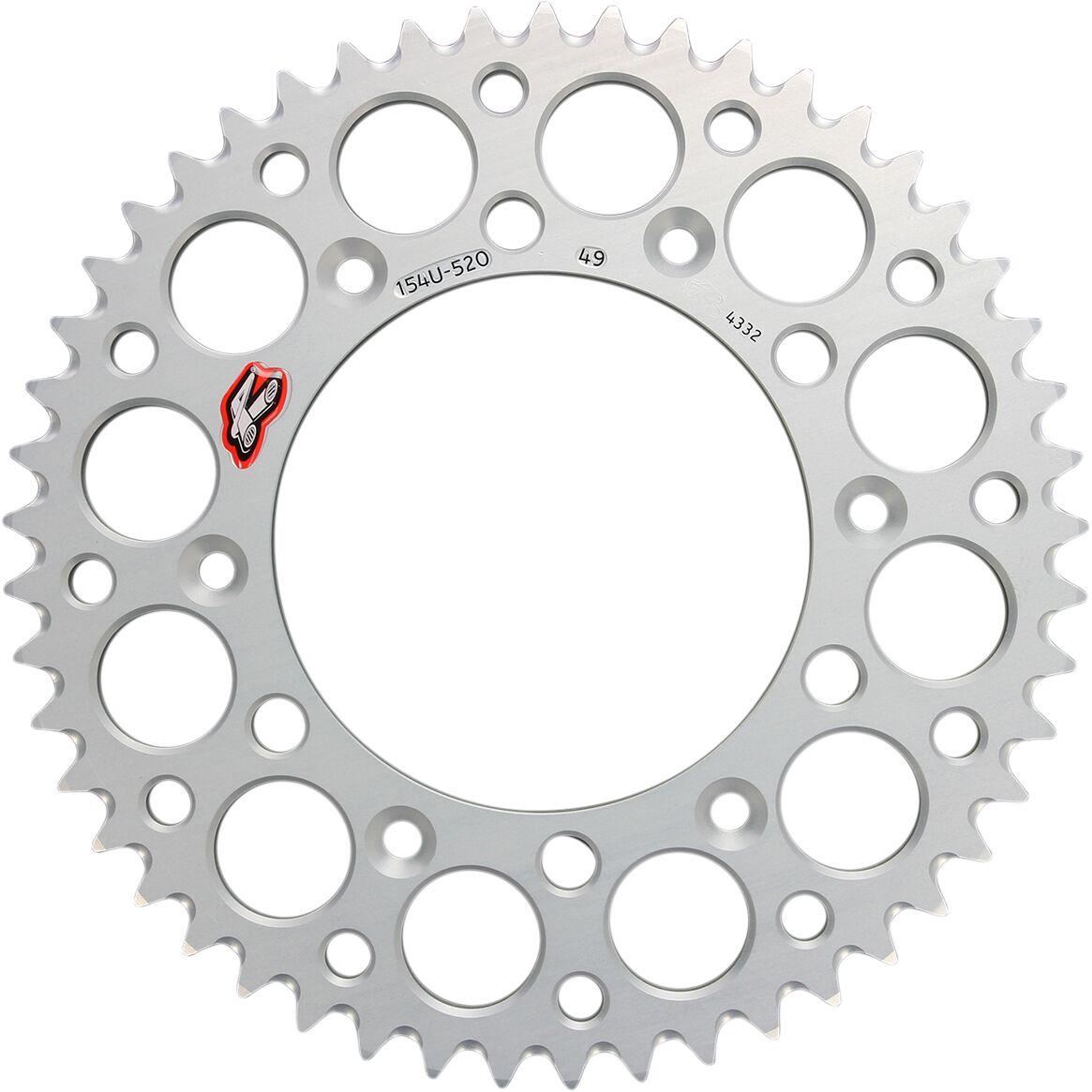 154U-520-49GRSI - Renthal Ultralight Sprocket For Honda CR125 1987-2007 Rear 49T - Silver