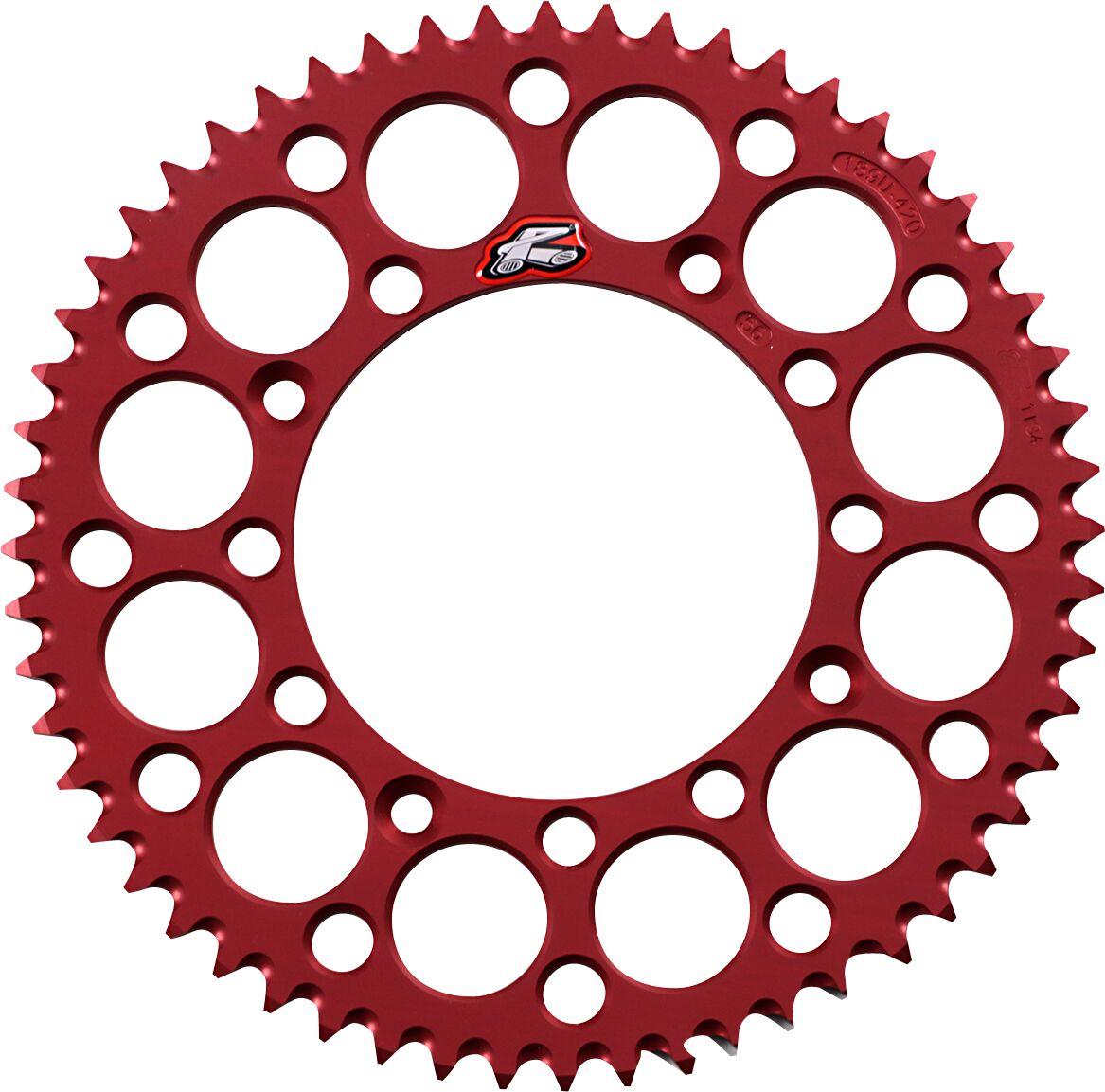 189U-420-56GRRD - Renthal Ultralight Sprocket For Honda CR80 1986-1995 Rear 56T - Red