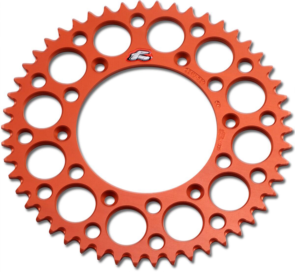224U-520-50GPOR - Renthal Ultralight Sprocket For Husqvarna 701 Enduro 2016-2021 Rear 50T - Orange