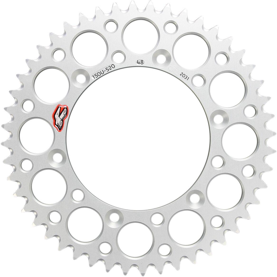 150U-520-48GBSI - Renthal Ultralight Sprocket For Yamaha WRF250 2001-2025 Rear 48T - Silver