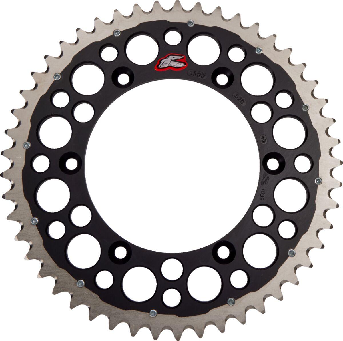 1500-520-49GPBK - Renthal Twinring Sprocket For Yamaha WRF250 2001-2024 Rear 49T - Black
