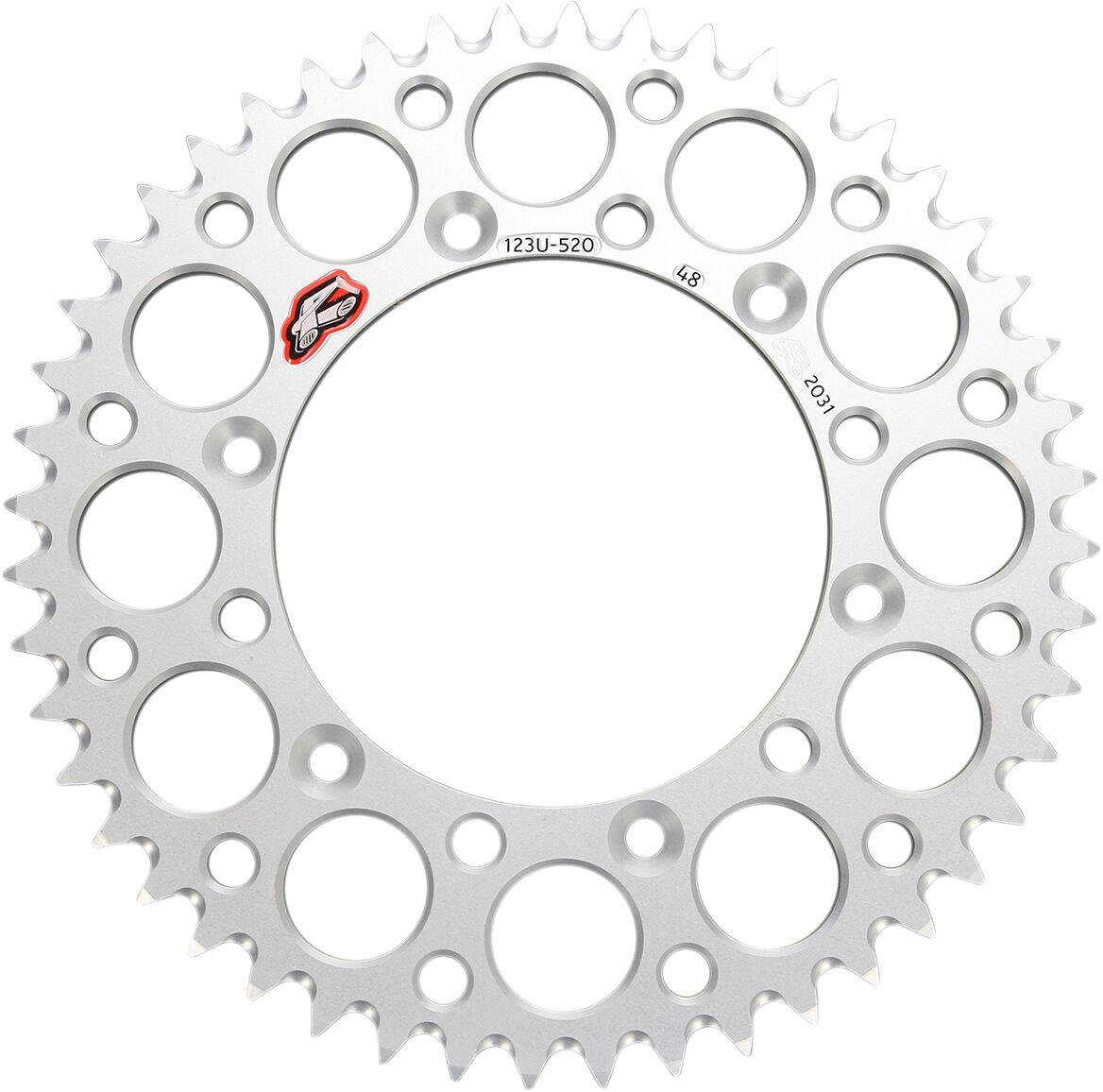 123U-520-48GYSI - Renthal Sprocket For Suzuki DR350 1990-1998 Rear 48T - Silver