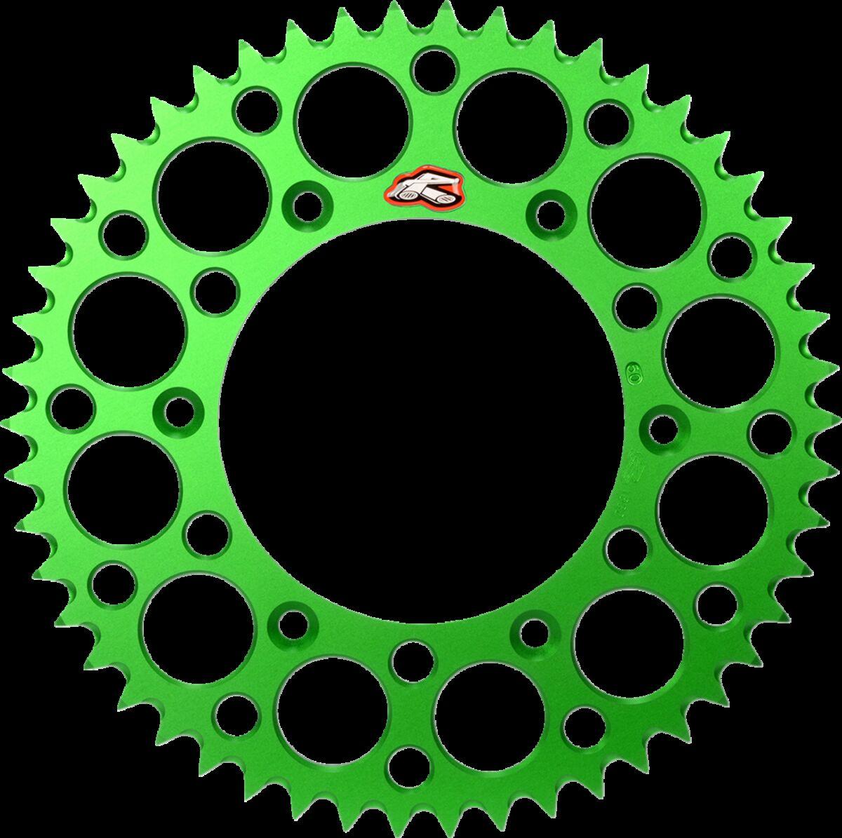 112U-520-50GEGN - Renthal Ultralight Sprocket For Kawasaki KDX250 1983-1994 Rear 50T - Green