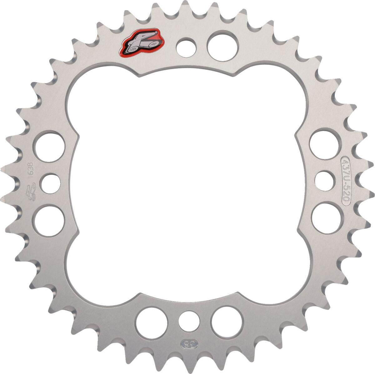 437U-520-38GBSI - Renthal Sprocket For Yamaha YFM250R 2008-2013 Rear 38T - Silver