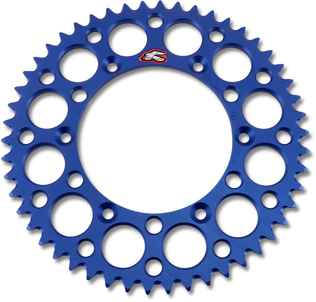 150U-520-50GBBU - Renthal Ultralight Sprocket For Yamaha WRF250 2001-2024 Rear 50T - Blue