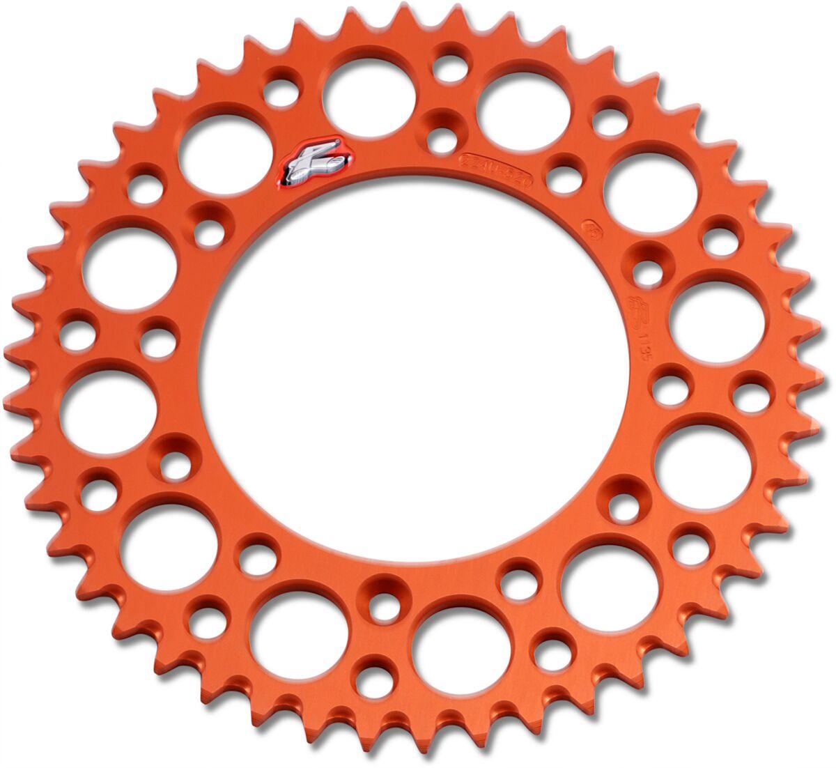 224U-520-46GPOR - Renthal Ultralight Sprocket For Husqvarna 701 Enduro 2016-2021 Rear 46T - Orange