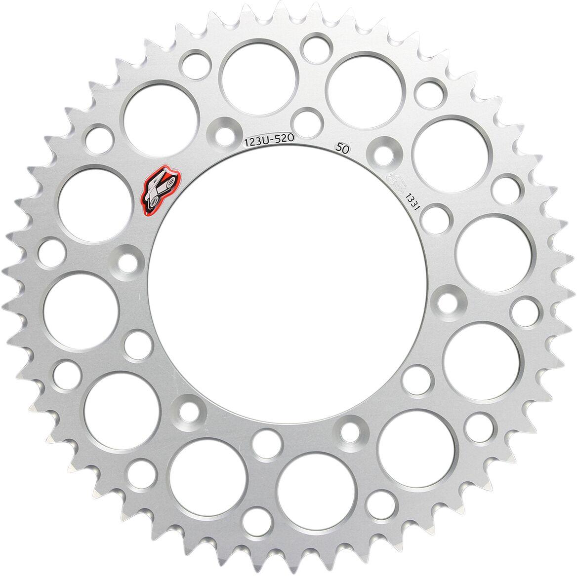 123U-520-50GYSI - Renthal Ultralight Sprocket For Suzuki DR350 1990-1998 Rear 50T - Silver