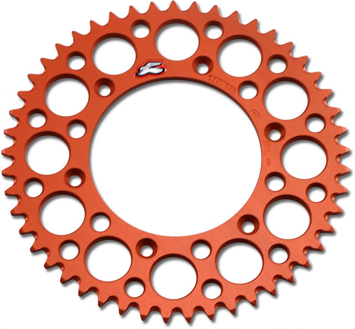 224U-520-49GPOR - Renthal Ultralight Sprocket For Husqvarna 701 Enduro 2016-2021 Rear 49T - Orange