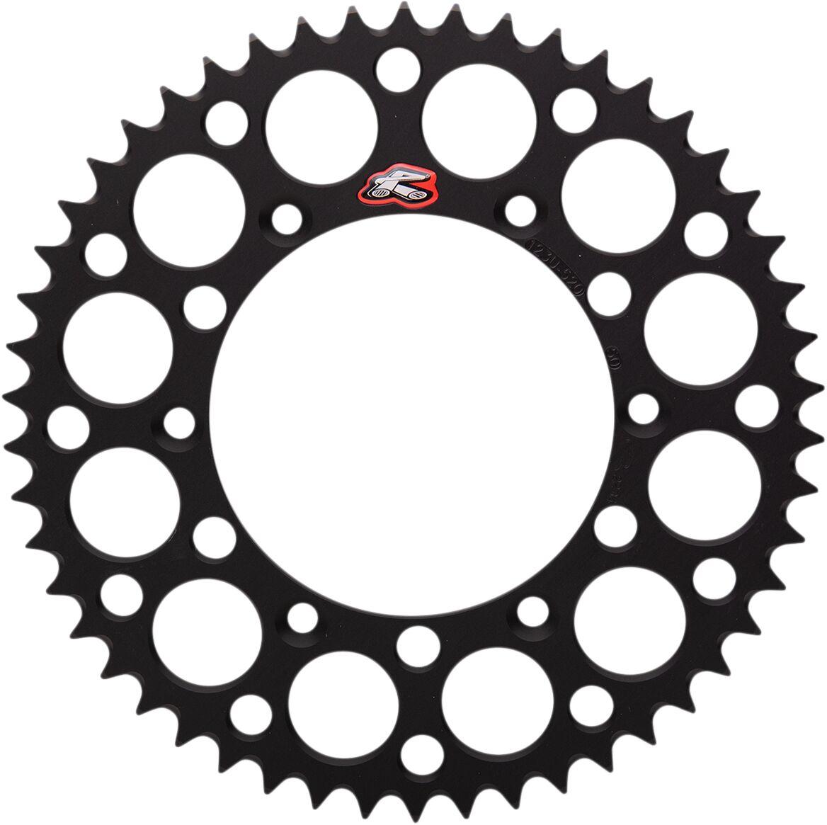 123U-520-50GYBK - Renthal Ultralight Sprocket For Suzuki DR350 1990-1998 Rear 50T - Black