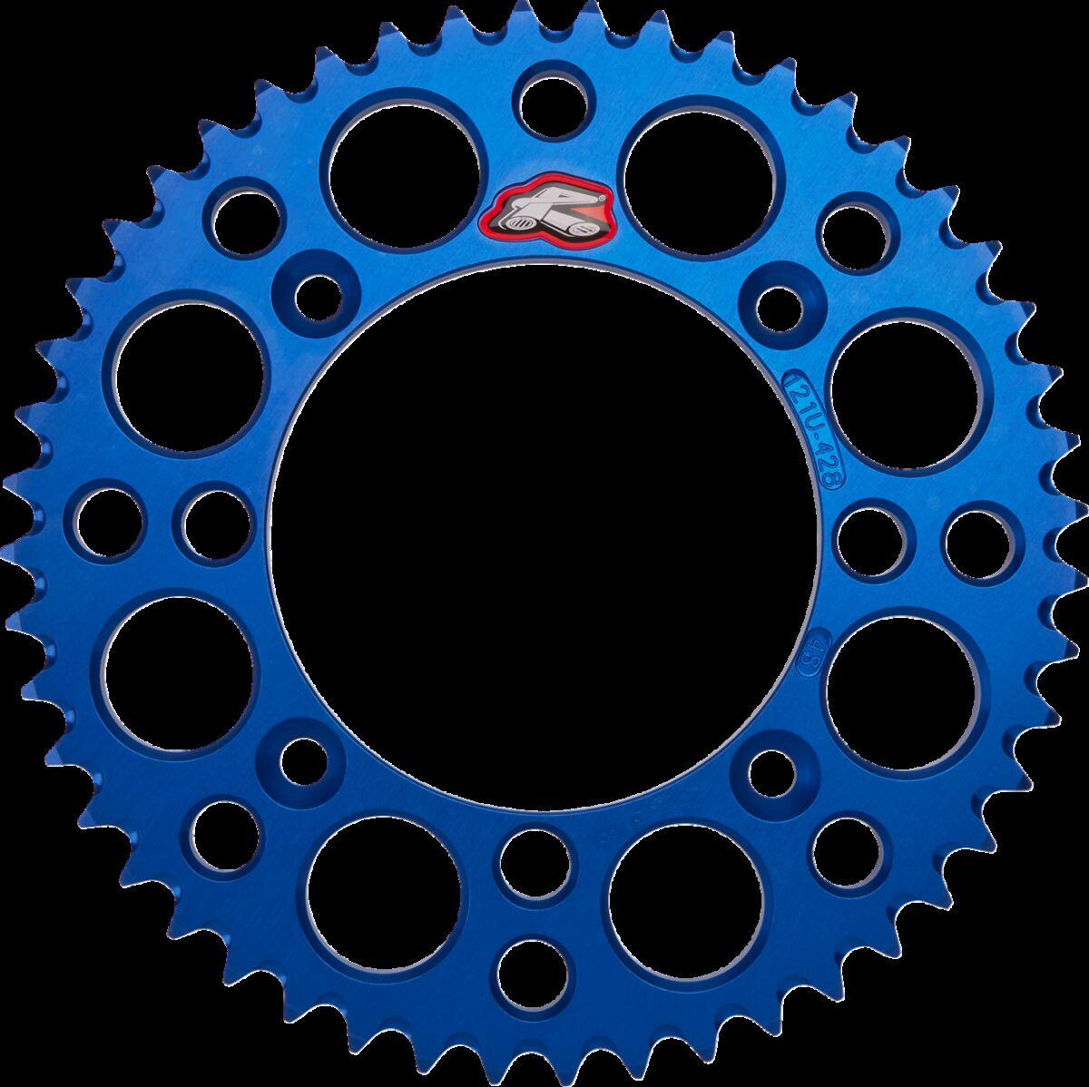 121U-428-48GPBU - Renthal Ultralight Sprocket For Suzuki RM 80 1989-2001 Rear 48T - Blue
