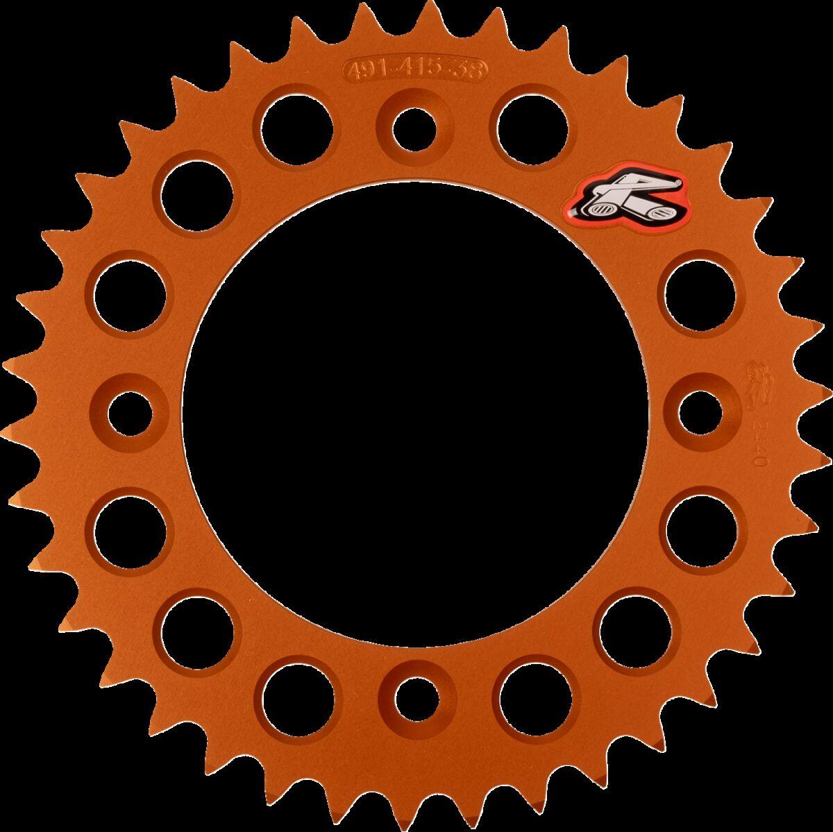 491--415-38P-OR - Renthal Ultralight Sprocket For Husqvarna EE 5 2021-2024 Rear 38T - Orange