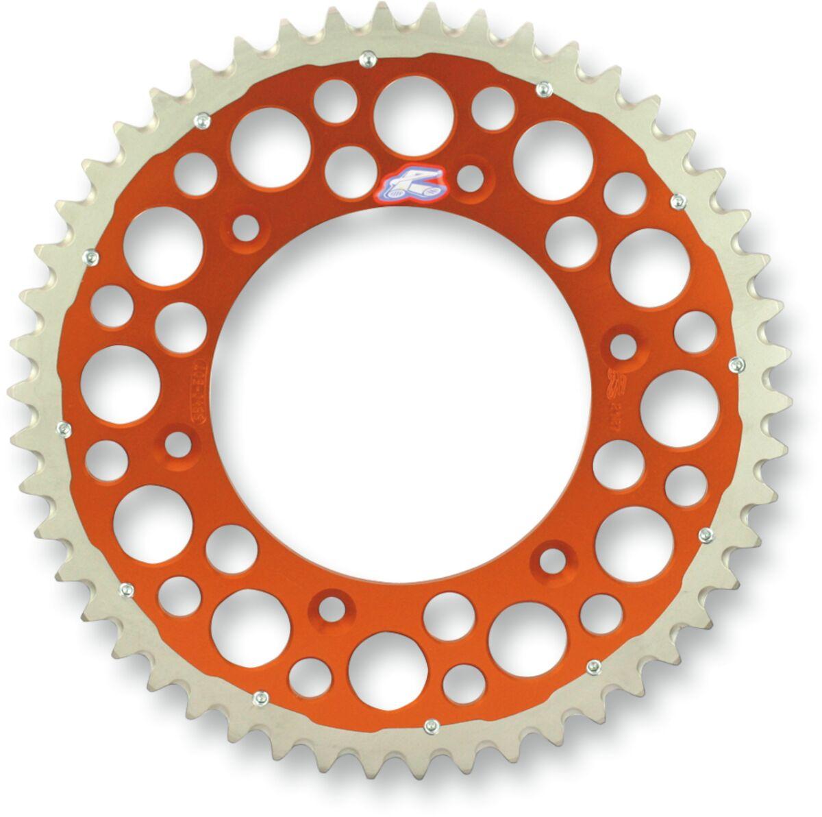 2240-520-48GPOR - Renthal Twinring Sprocket For Husqvarna 701 Enduro 2016-2021 Rear 48T - Orange