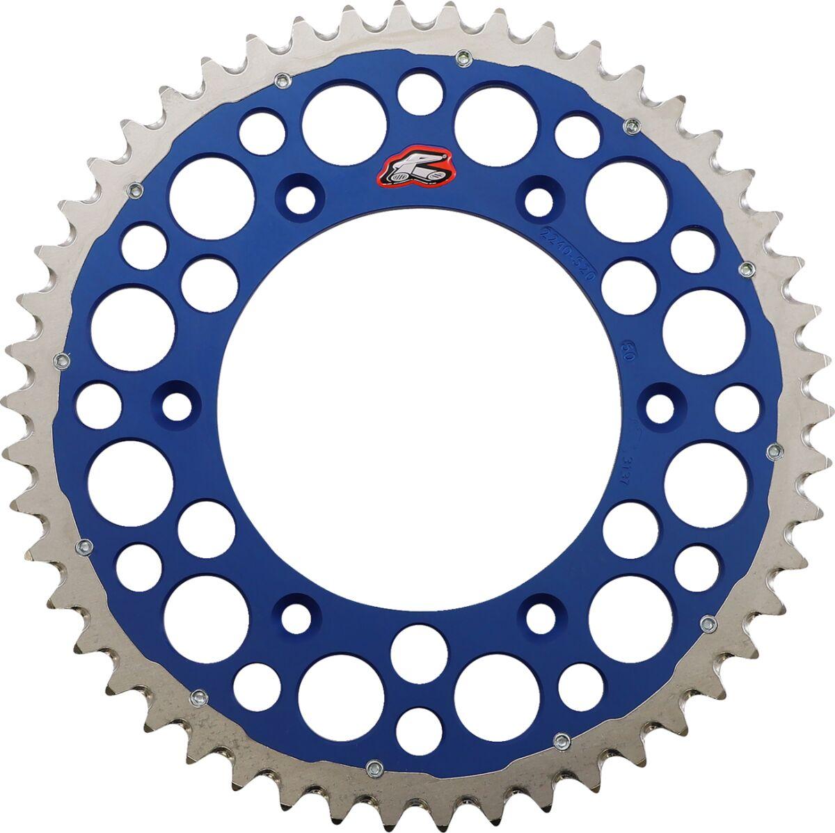 2240-520-50GPBU - Renthal Twinring Sprocket For Husqvarna 701 Enduro 2016-2021 Rear 50T - Blue