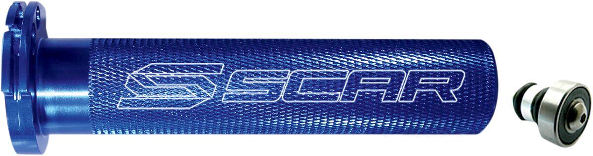 TT100B - Scar Motocross Aluminium Throttle Tube with Bearing For Kawasaki KLX125 2010-2015 - Blue