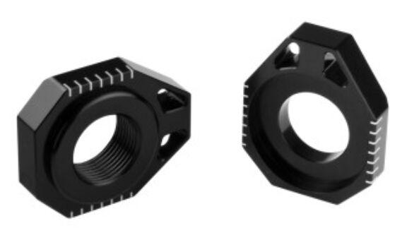 AB301BK - Scar Axle Blocks For Kawasaki KLX450R 2008-2015 Rear - Black