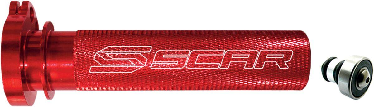 TT200 - Scar Motocross Aluminium Throttle Tube with Bearing For Honda CRF250R 2004-2024 - Red