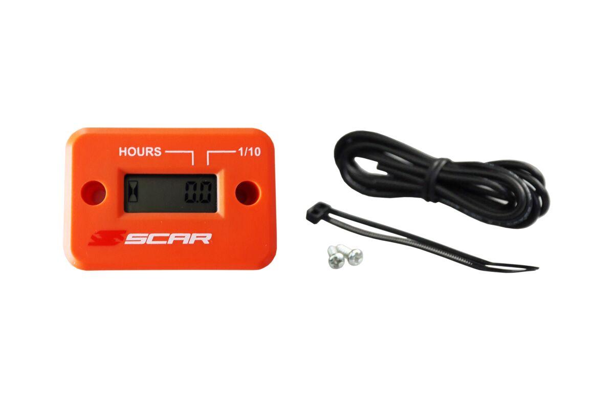HMOR - Scar Self-Powered Digital Hour Meter - Orange