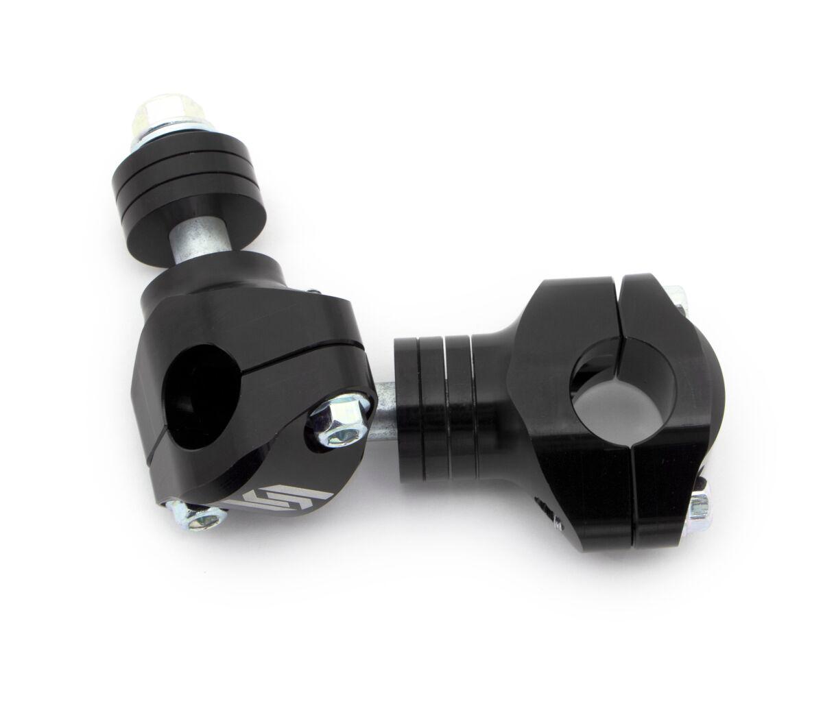 P30 - Scar Bar Mounts For OEM Triple Clamp - Black/Silver
