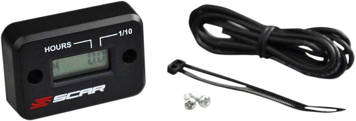 HM - Scar Self-Powered Digital Hour Meter - Black