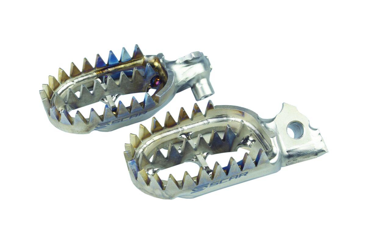 S1516 - Scar Titanium Foot Pegs For Yamaha WRF250 2001-2023