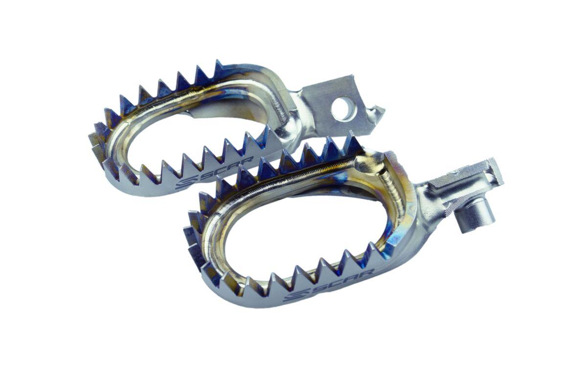 S4516AM - Scar Anti Mud Titanium Foot Pegs For Suzuki RMX450Z 2010-2017