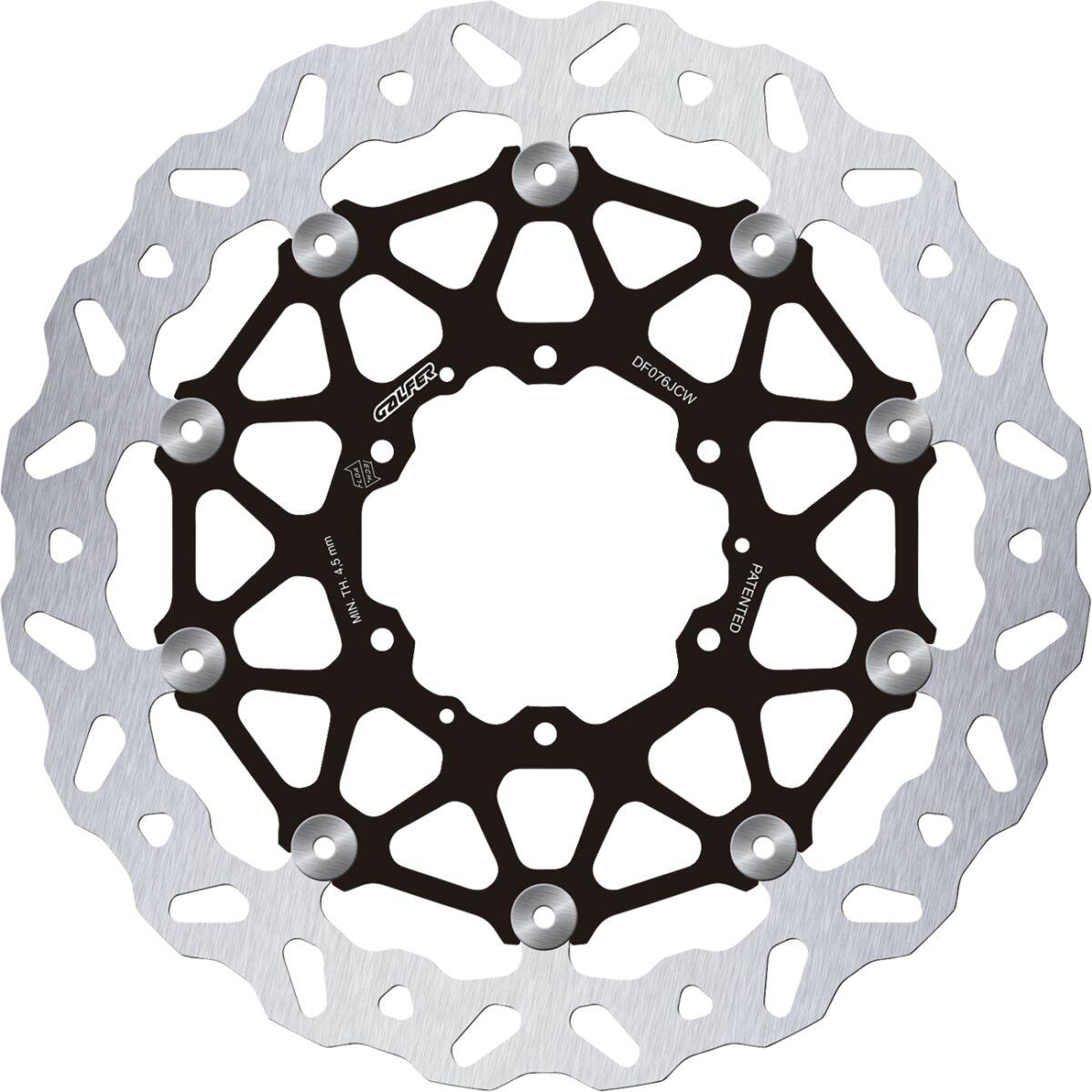 DF076JCW - Galfer Floatech Brake Discs For Honda CBR 1000 RR 2008-2026 Front - Black/Silver