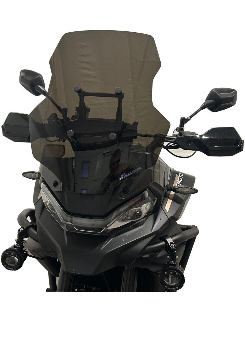 CF001STFN - Bullster Windscreen For CF Moto MT 700 ABS 2025-2026 46 cm (18-1/8") - Dark Smoke
